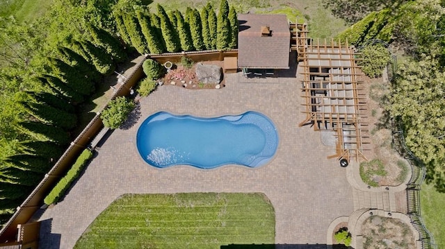 198 Mountain View Dr, Holyoke, MA 01040 - view of pool with a patio area