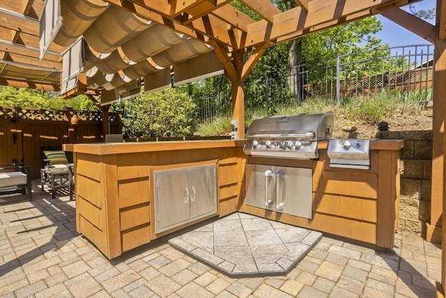 198 Mountain View Dr, Holyoke, MA 01040 - view of patio with a pergola