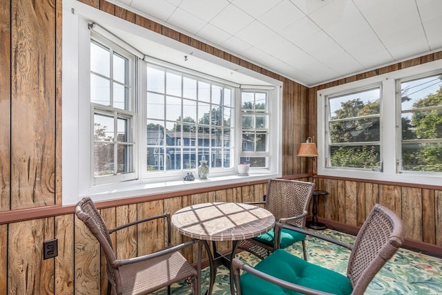 view of sunroom / solarium