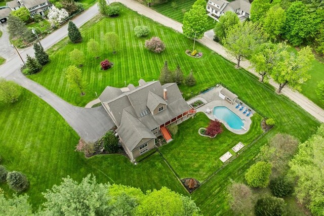 32 Rideout Rd, Hollis, NH 03049 - aerial view of a pool