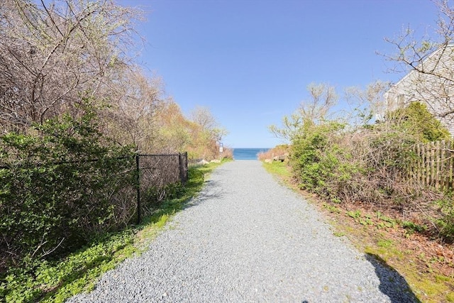 view of road