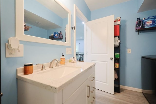 47 Leno Rd, Holland, MA 01521 - bathroom featuring wood finished floors and vanity