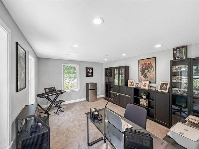 15 Stone Fence Dr, Derry, NH 03038 - carpeted office featuring recessed lighting and baseboards