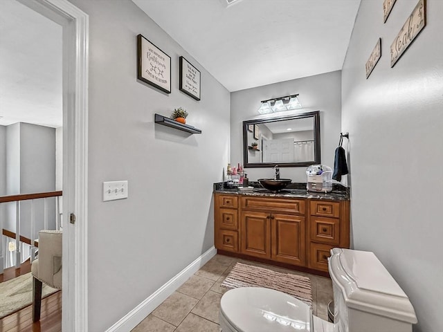 15 Stone Fence Dr, Derry, NH 03038 - half bathroom featuring vanity and tile patterned floors