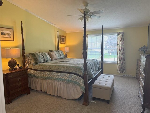 21 Deer Run, Brookfield, MA 01506 - carpeted bedroom featuring ornamental molding, baseboards, and a ceiling fan