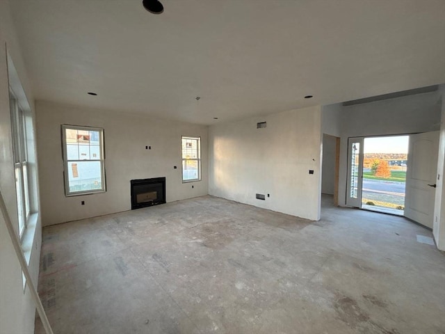 view of unfurnished living room