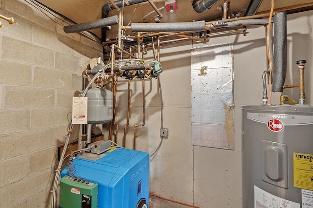 40 Lombard Rd, Hubbardston, MA 01452 - utility room featuring electric water heater