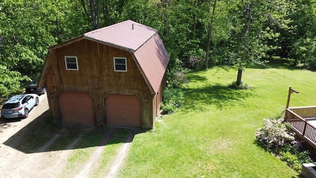 40 Lombard Rd, Hubbardston, MA 01452 - garage with a garage and dirt driveway
