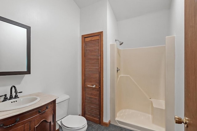 40 Lombard Rd, Hubbardston, MA 01452 - bathroom featuring a closet, toilet, a shower, and vanity