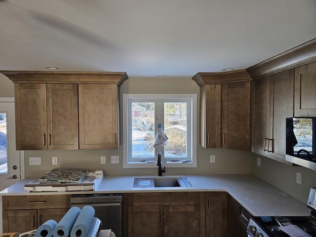 kitchen featuring appliances with stainless steel finishes and sink