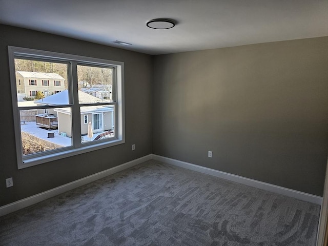 view of carpeted empty room