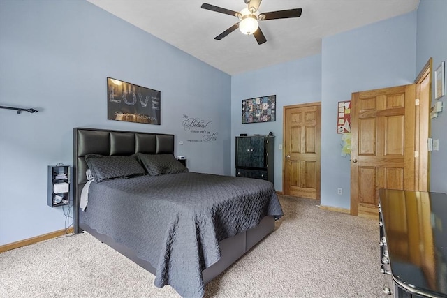 51 Carrie Ann Ln, Fitchburg, MA 01420 - carpeted bedroom featuring baseboards and a ceiling fan