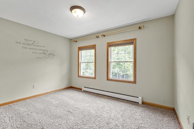 51 Carrie Ann Ln, Fitchburg, MA 01420 - carpeted spare room with a baseboard radiator and baseboards