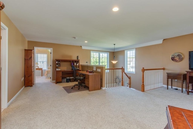 15 Herrick Dr Unit 15, Methuen, MA 01844 - carpeted home office featuring recessed lighting, baseboards, and crown molding