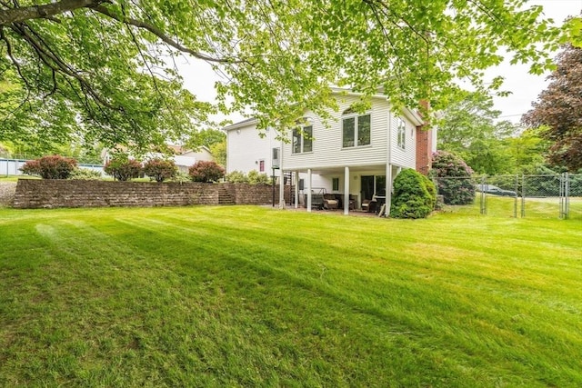 35 Dejordy Ln, Chicopee, MA 01020 - view of yard with a gate