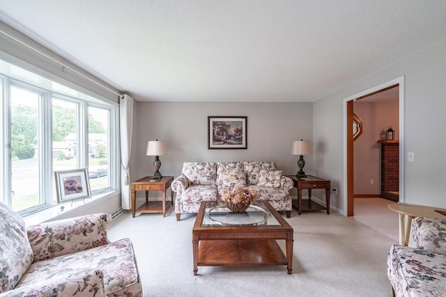 35 Dejordy Ln, Chicopee, MA 01020 - living room with light colored carpet and baseboards