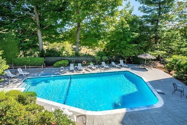 200 Ledgewood Dr Unit 604, Stoneham, MA 02180 - community pool with a patio area and view of scattered trees