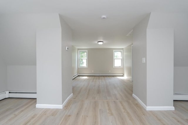 7 Dewey Ave, East Longmeadow, MA 01028 - hallway featuring wood finished floors and baseboard heating
