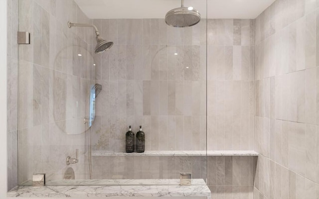 13 Mellen St, Cambridge, MA 02138 - bathroom featuring a tile shower
