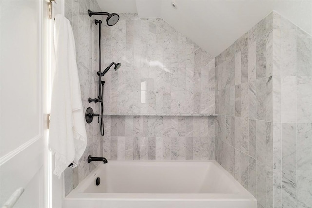 13 Mellen St, Cambridge, MA 02138 - full bath featuring vaulted ceiling and shower / tub combination