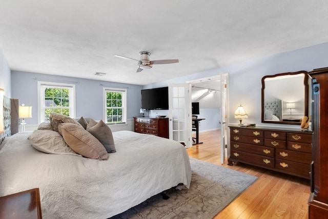 51 Lilah Ln, Reading, MA 01867 - bedroom featuring light wood-type flooring, ceiling fan, and baseboards