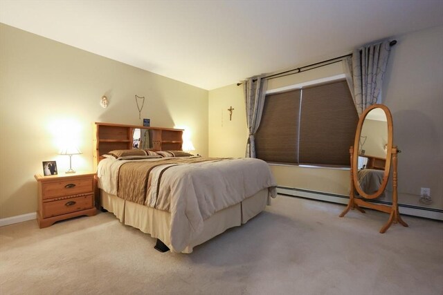 4 Colonial Rd, Webster, MA 01570 - bedroom featuring light carpet and baseboard heating