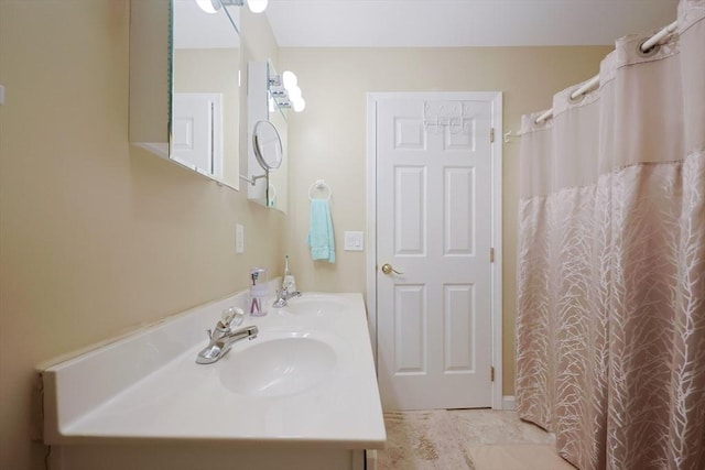 4 Colonial Rd, Webster, MA 01570 - bathroom featuring double vanity and a shower with curtain