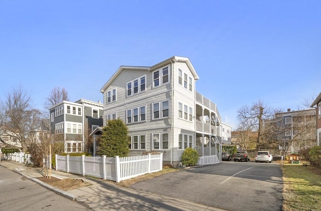 exterior space with a balcony