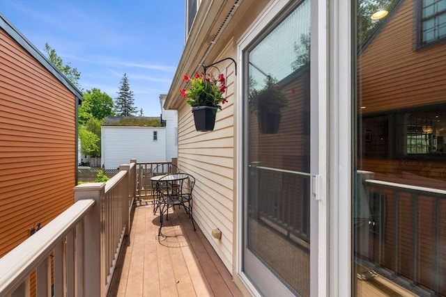 37-1/2 Federal St, Newburyport, MA 01950 - view of wooden balcony with a wooden deck