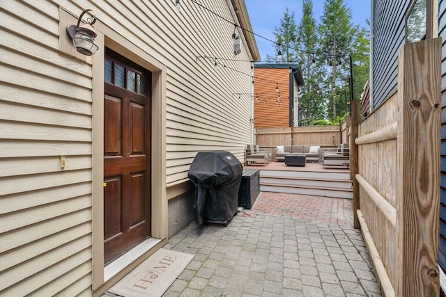 37-1/2 Federal St, Newburyport, MA 01950 - view of patio with an outdoor hangout area and grilling area