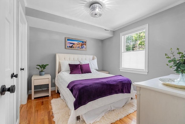 37-1/2 Federal St, Newburyport, MA 01950 - bedroom featuring crown molding and light wood-type flooring
