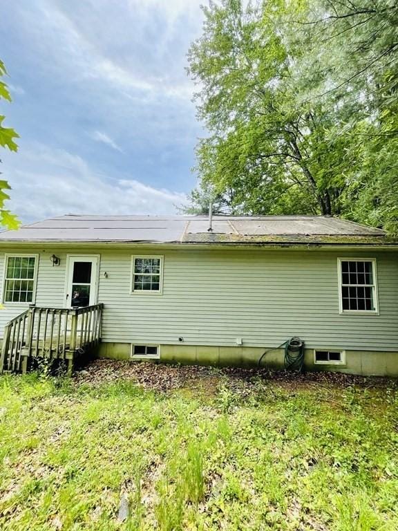 view of rear view of property