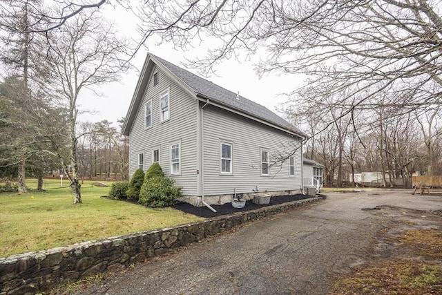 6 Nemasket St, Middleboro, MA 02346 - view of side of property featuring central air condition unit and a lawn