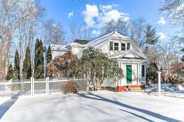 view of front of home