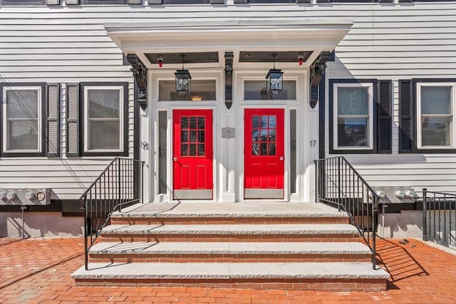view of exterior entry