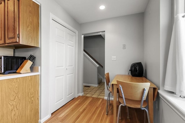 1702 Lewis O Gray Dr Unit 1702, Saugus, MA 01906 - dining area with light wood-style flooring and recessed lighting