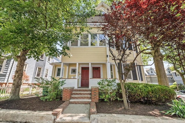 85 Holworthy Unit 85, Cambridge, MA 02138 - view of front of property featuring covered porch