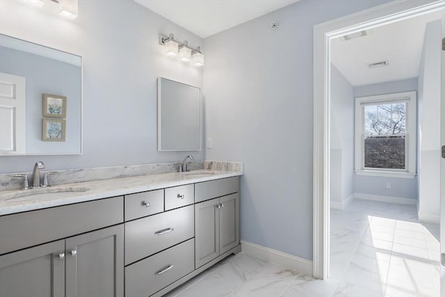 bathroom featuring vanity