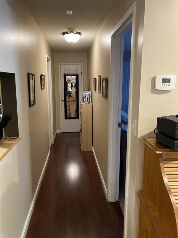 2 Summit Dr Unit 18, Reading, MA 01867 - hallway with dark wood-style flooring and baseboards