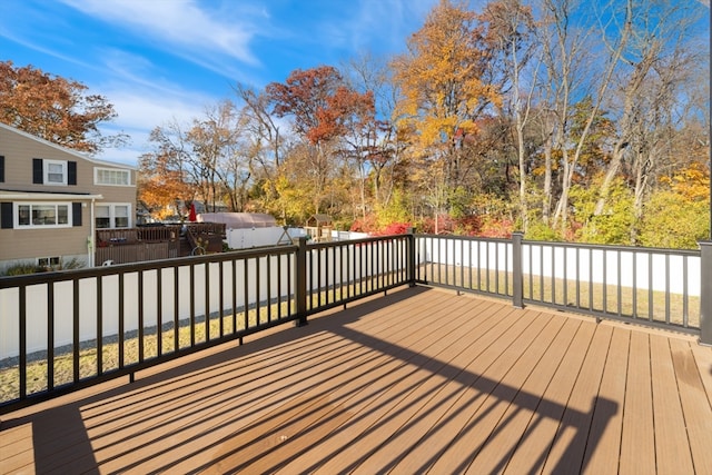 view of wooden terrace