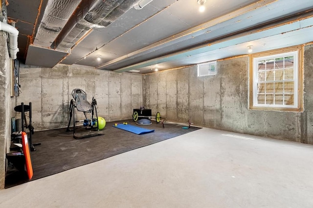 view of exercise room