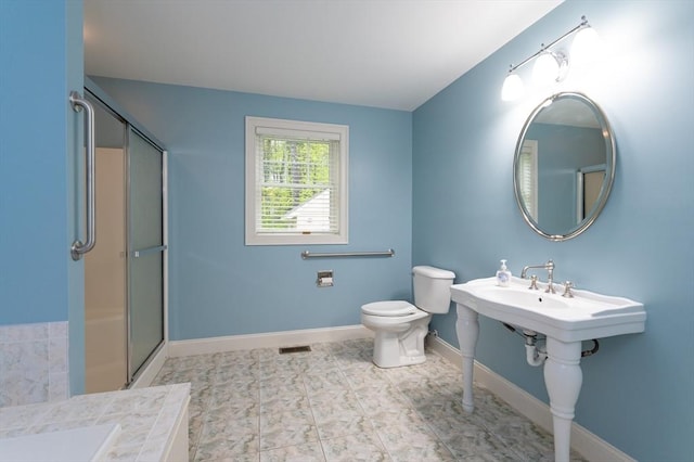 14 Chandler Ln, Amherst, NH 03031 - bathroom with toilet and a shower with door