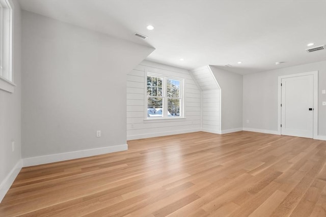 interior space featuring light wood-type flooring