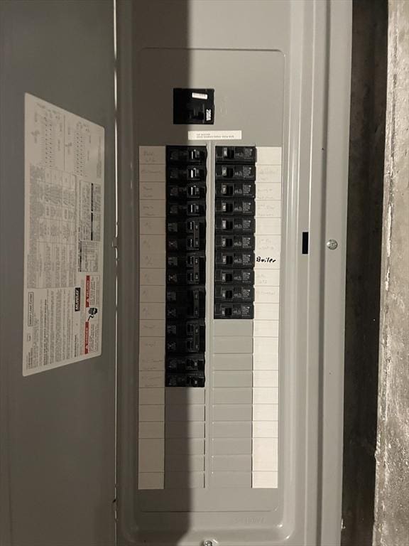 utility room featuring electric panel