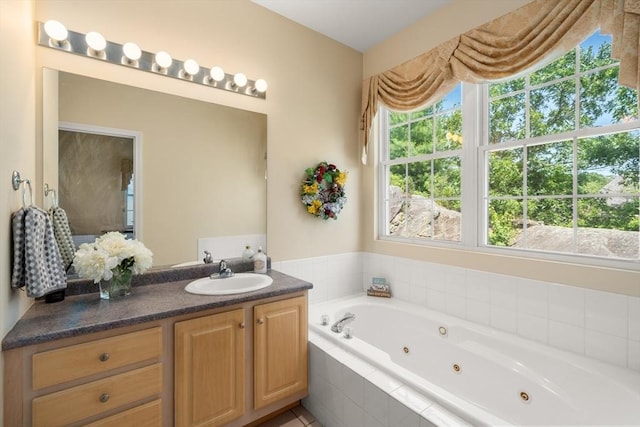 41 Edward Dr Unit 41, Grafton, MA 01536 - bathroom featuring vanity and a jetted tub