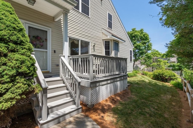 41 Edward Dr Unit 41, Grafton, MA 01536 - entrance to property with a yard and a wooden deck