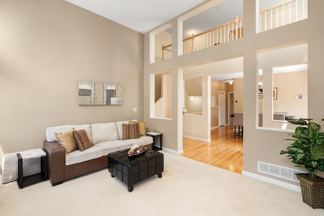 41 Edward Dr Unit 41, Grafton, MA 01536 - living room featuring carpet and a high ceiling