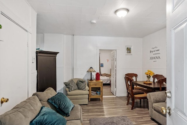 376 Elm St, Fitchburg, MA 01420 - living room with light wood-style floors