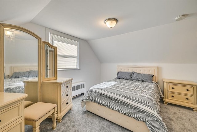 44 Georgetown St, Springfield, MA 01104 - bedroom with radiator, carpet, and lofted ceiling
