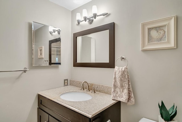 bathroom with vanity